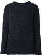 Massimo Alba Crew Neck Jumper, Women's, Size: Large, Blue, Viscose/virgin Wool