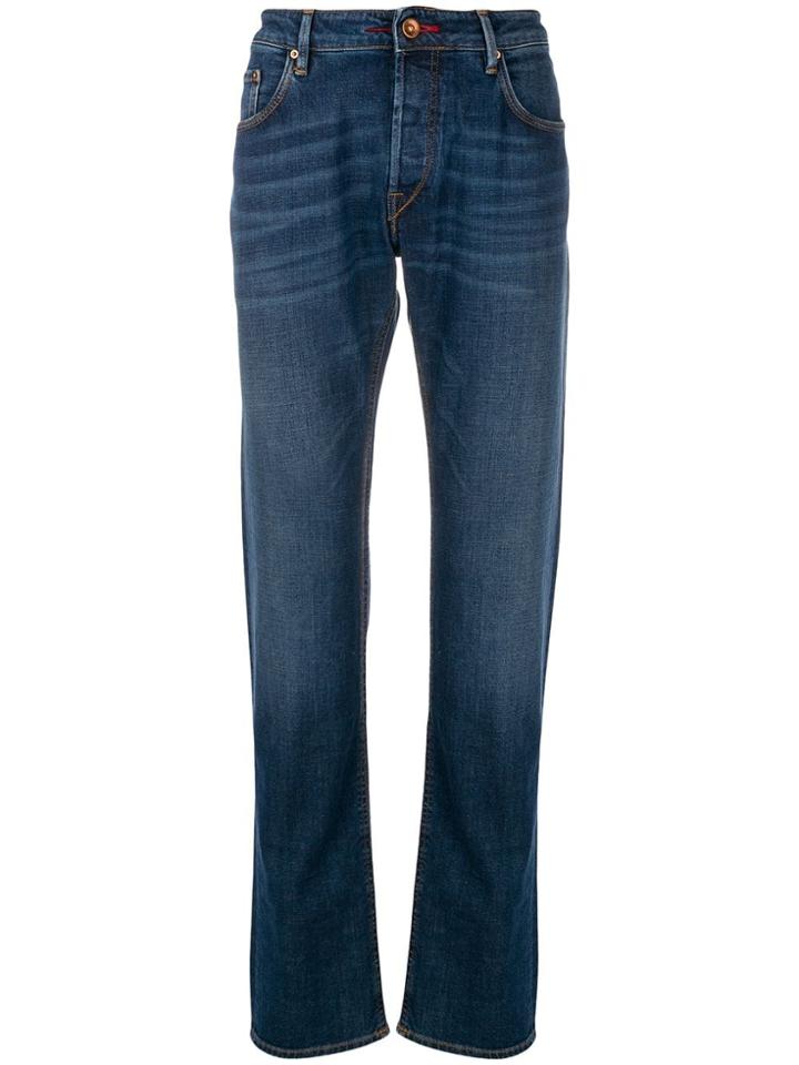 Hand Picked Ravello Straight Leg Jeans - Blue