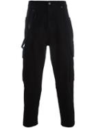 Helmut Lang Twill Cargo Trousers, Men's, Size: 34, Black, Polyester/cotton/spandex/elastane