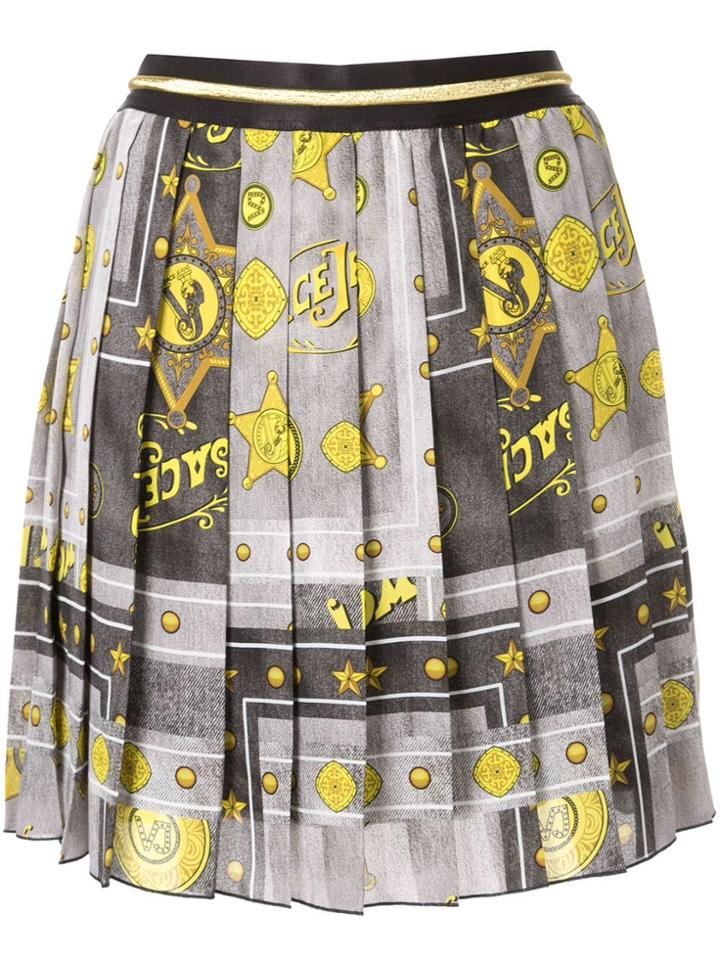 Versace Jeans Pleated Mini Skirt - Grey