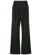 Strateas Carlucci Flared Check Trousers - Grey