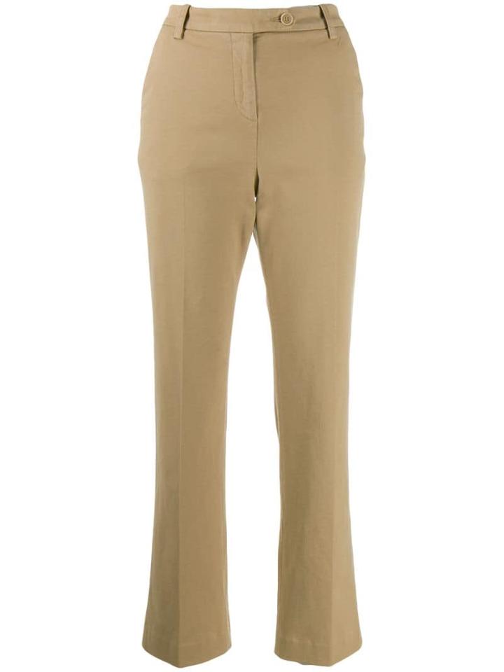 Aspesi Low-waist Flared Trousers - Neutrals