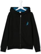 Paul Smith Junior Teen Dino Zip-up Hoodie - Black