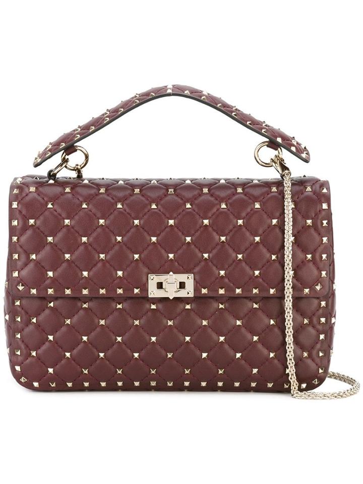Valentino Valentino Garavani 'rockstud Spike' Crossbody Bag - Red
