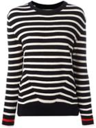 Chinti And Parker Breton Stripe Jumper, Women's, Size: Medium, Blue, Cotton/cashmere