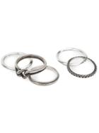 Werkstatt:münchen Stacked Rings, Men's, Size: Medium, Metallic