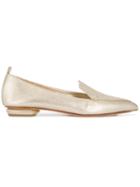 Nicholas Kirkwood Gold Beya Leather Pointed Loafers - Yellow