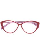 Emilio Pucci - Cat Eye Frame Glasses - Women - Acetate - 56, Pink/purple, Acetate