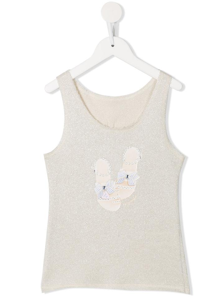 Lapin House Shimmer Tank Top, Girl's, Size: 6 Yrs, Nude/neutrals