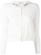 Blugirl - Embellished Cardigan - Women - Cotton - 44, White, Cotton