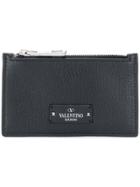 Valentino Logo Patch Coin Purse - Black