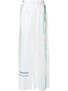 Christopher Esber 'memphis' Palazzo Pants, Women's, Size: 6, White, Silk