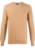Drumohr Long-sleeve Fitted Sweater - Brown