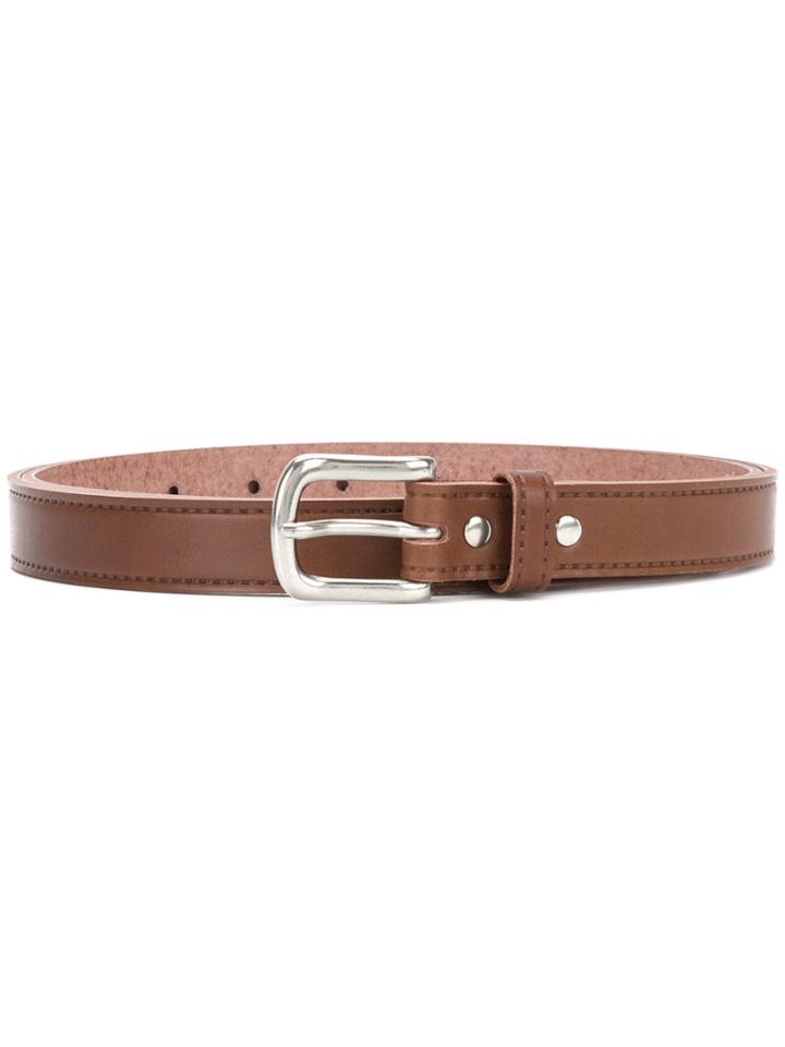 Comme Des Garçons Homme Plus Buckled Belt - Brown