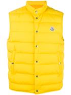 Moncler Febe Padded Gilet, Size: 2, Yellow/orange, Polyamide/feather Down