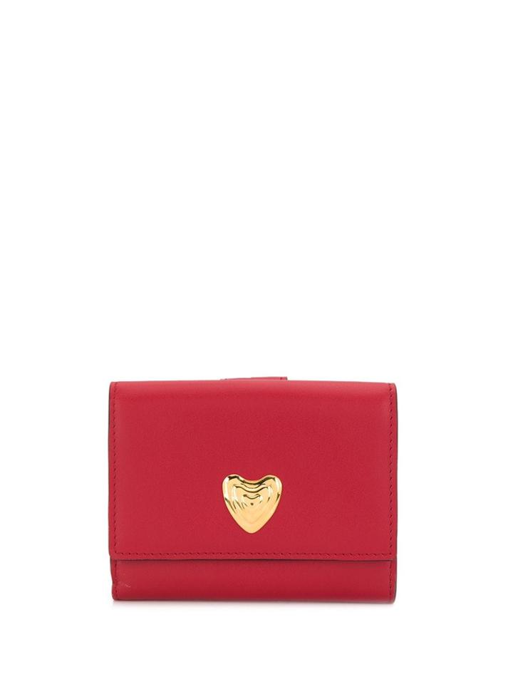 Escada Heart Plaque Purse - Red