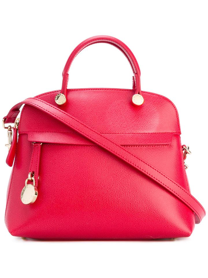 Furla Paiper Small Tote, Women's, Red, Calf Leather