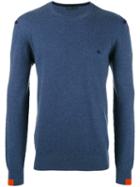 Etro Contrasting Cuff Jumper, Size: Large, Blue, Cotton/cashmere