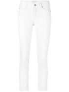 Cambio Cropped Skinny Trousers - White