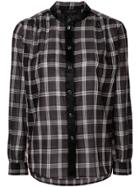 Marc Jacobs Contrast Satin Trim Shirt - Black