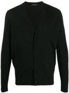 Falke V-neck Cardigan - Black