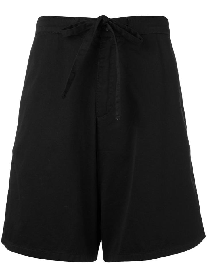 Paura - 'ivan' Shorts - Men - Cotton - M, Black, Cotton