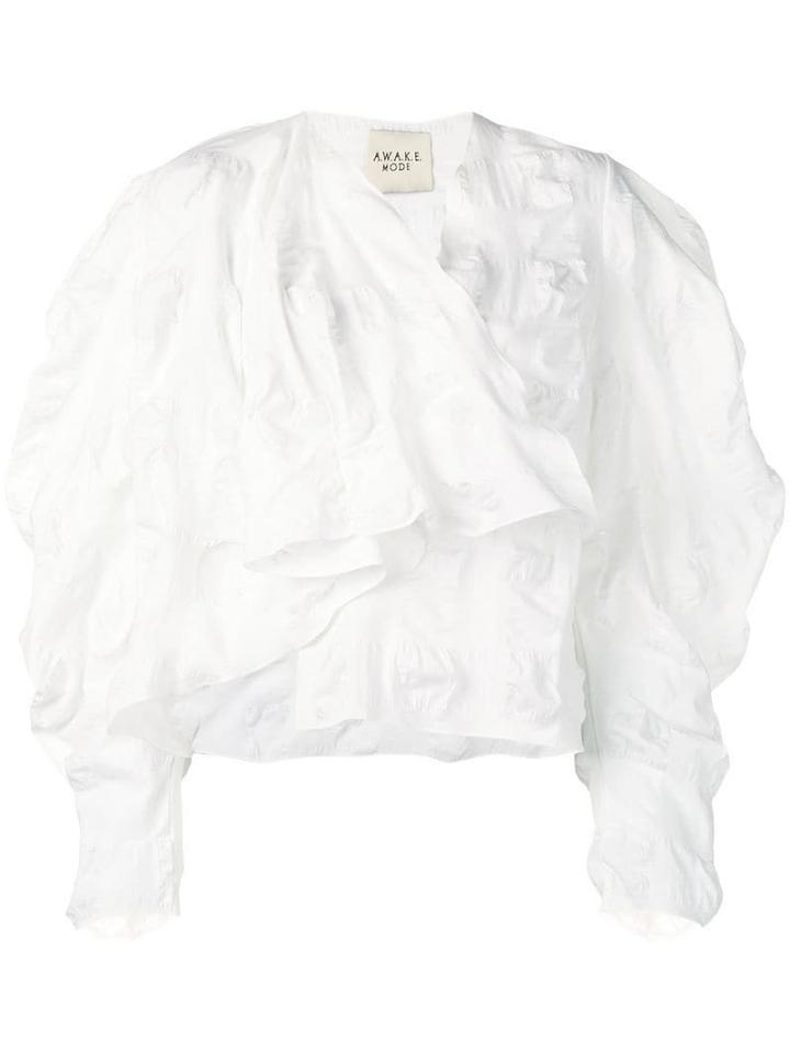 A.w.a.k.e. Mode Ruffle Blouse - White