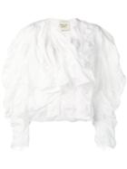 A.w.a.k.e. Mode Ruffle Blouse - White