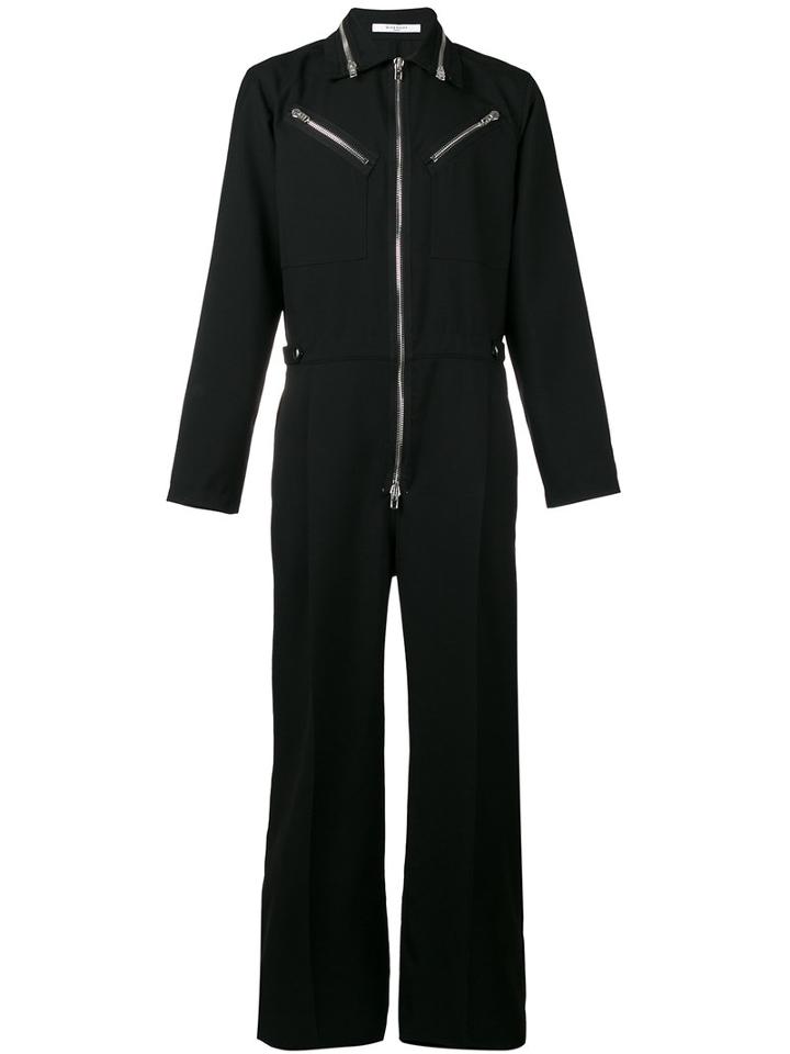 Givenchy - Zipped Jumpsuit - Men - Wool - L, Black, Wool