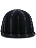Maison Michel Striped Cap, Women's, Size: Medium, Blue, Cotton/wool