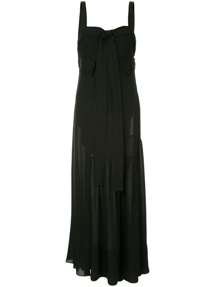 3.1 Phillip Lim Tie-front Silk Gown - Black
