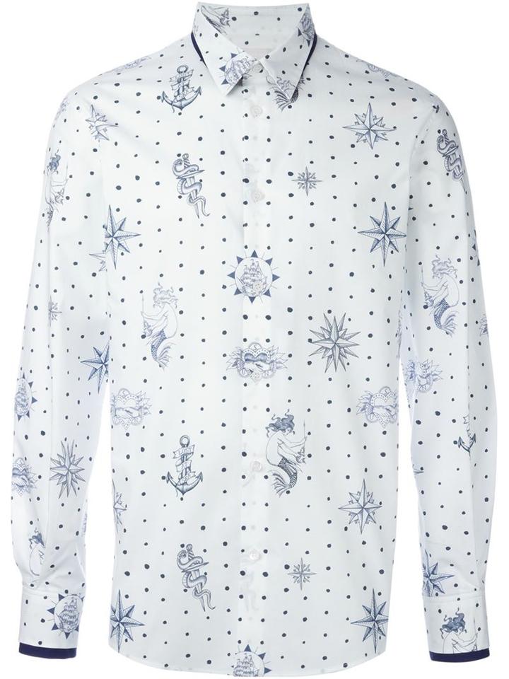 Alexander Mcqueen Tattoo Print Shirt