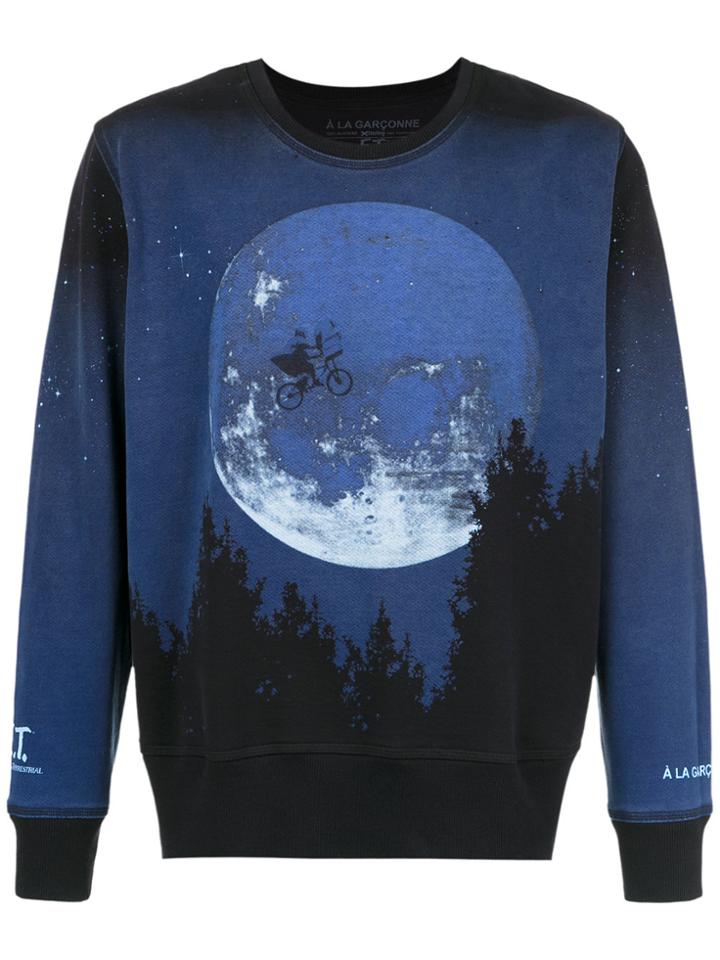 À La Garçonne Printed Sweatshirt - Black