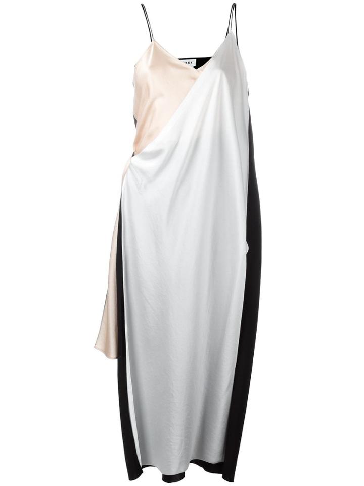 Dkny Deconstructed Slip Dress - Nude & Neutrals