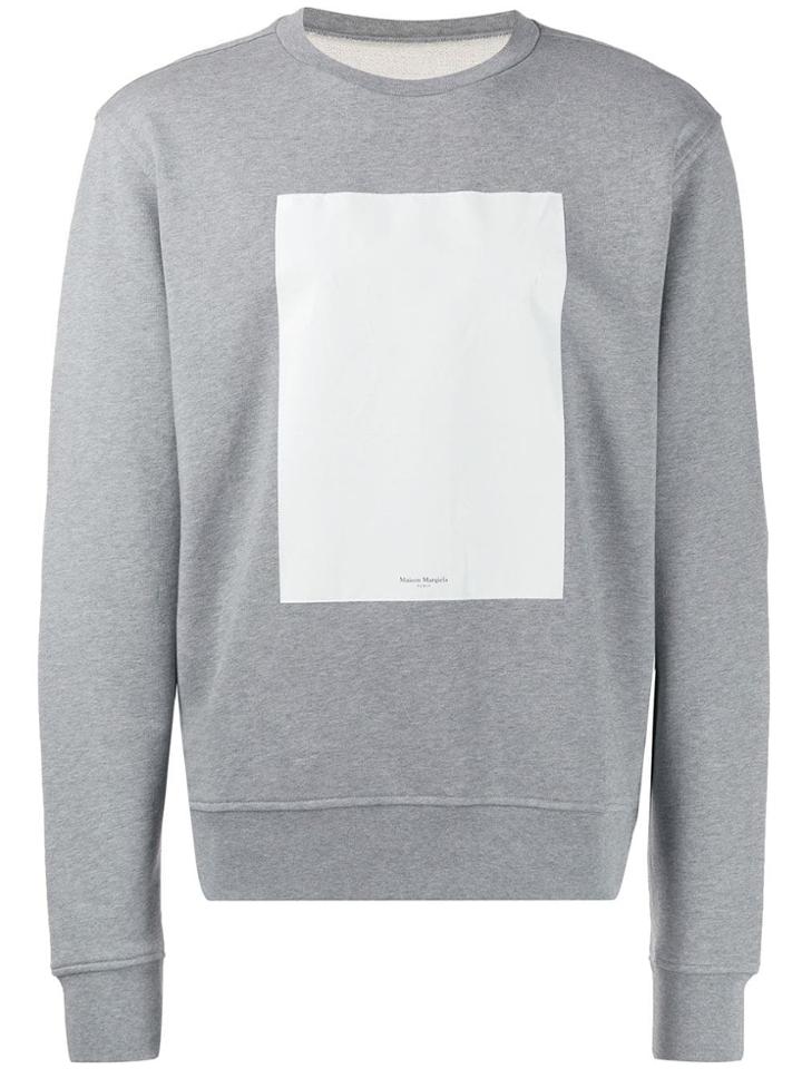 Maison Margiela Contrast Panel Sweatshirt - Grey