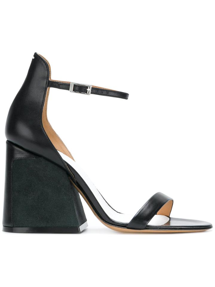 Maison Margiela Flare Heel Sandals - Black
