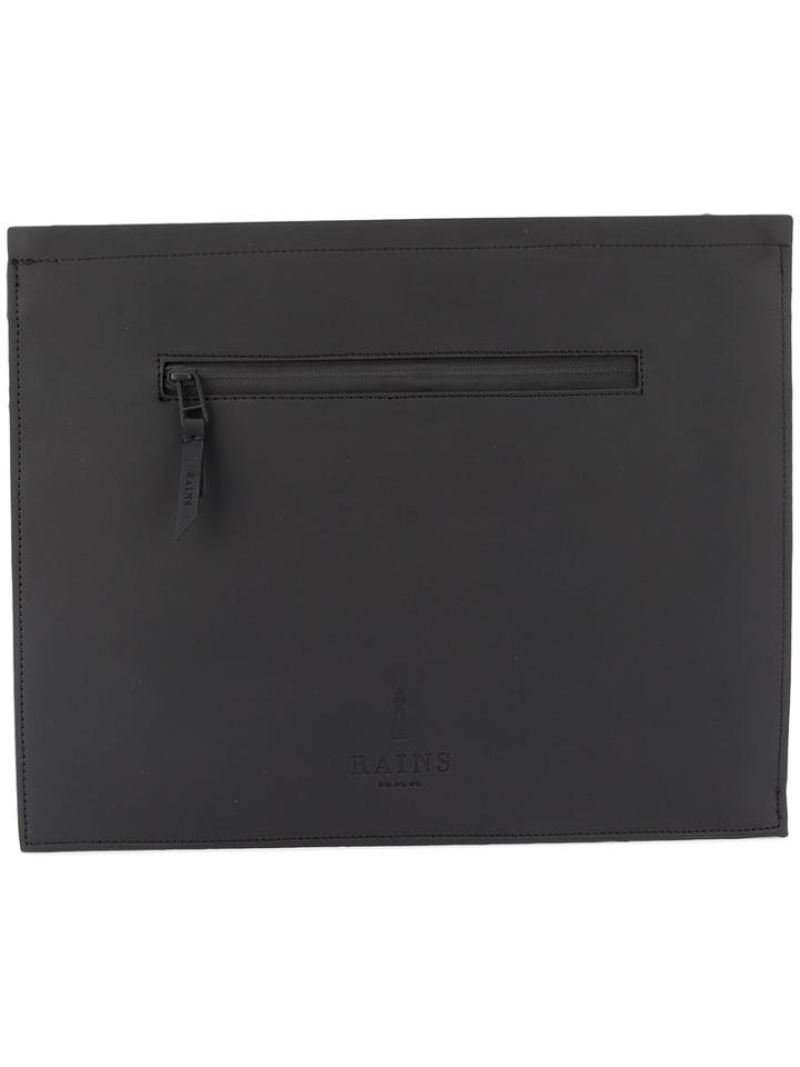 Rains - Large Envelope Clutch - Unisex - Polyester/polyurethane - One Size, Black, Polyester/polyurethane