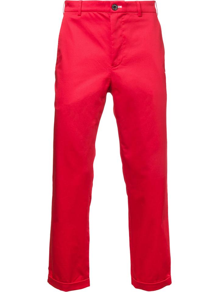 Loveless Plain Chinos - Red