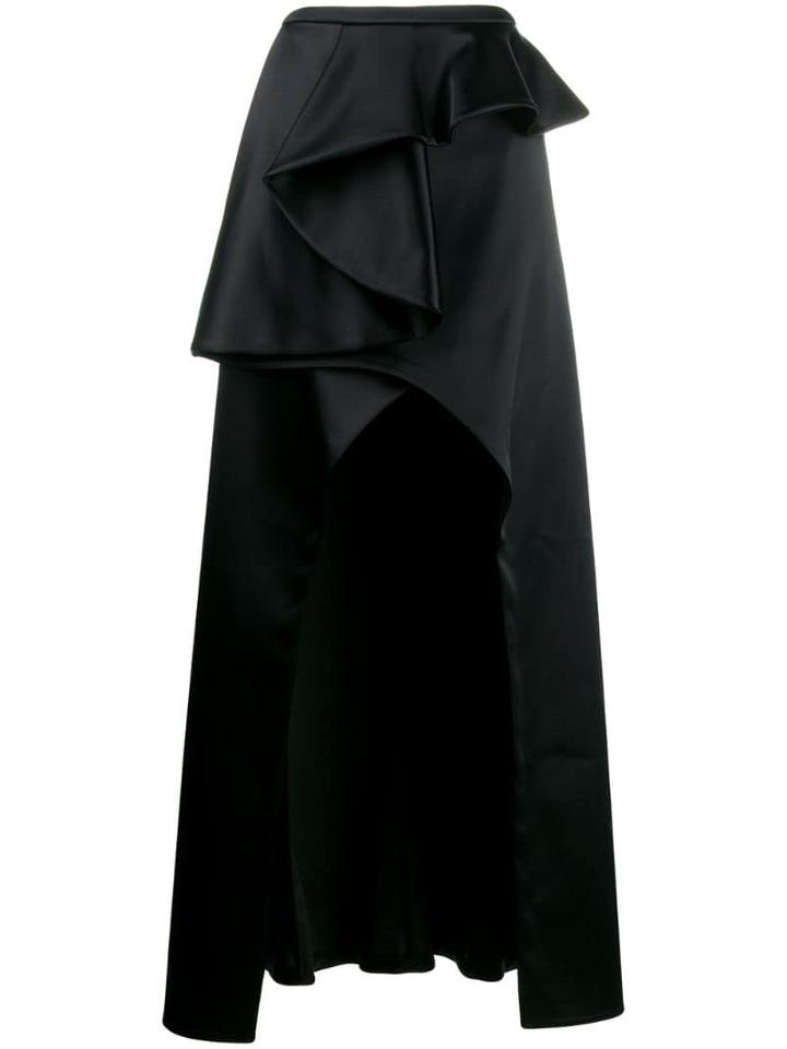 Patrizia Pepe Draped Maxi Skirt - Black