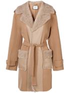 Max & Moi Shearling And Double Face - Nude & Neutrals