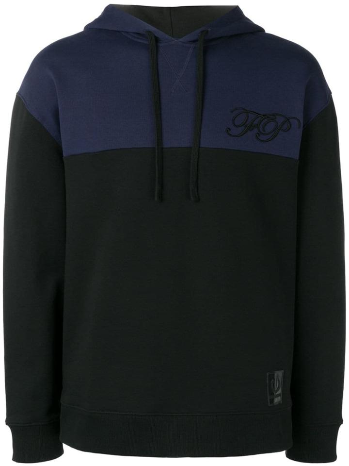 Raf Simons X Fred Perry Two Tone Hoodie - Black