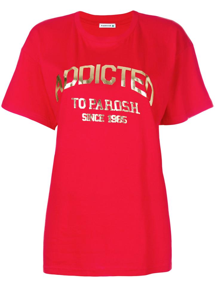 P.a.r.o.s.h. Front Printed T-shirt - Red