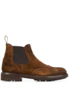 Doucal's Brogue Detailing Boots - Brown