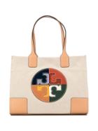 Tory Burch Ella Color-block Tote Bag - Brown