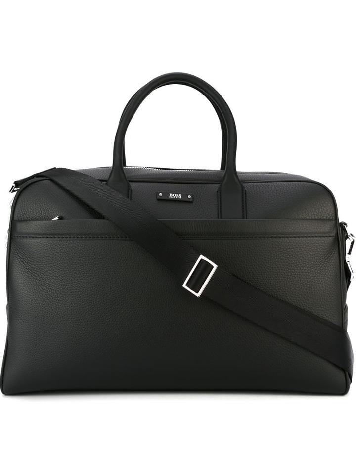 Boss Hugo Boss Traveller Holdall, Black, Leather