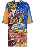 Dolce & Gabbana Leopard Queen-print Oversized T-shirt - Hhy03