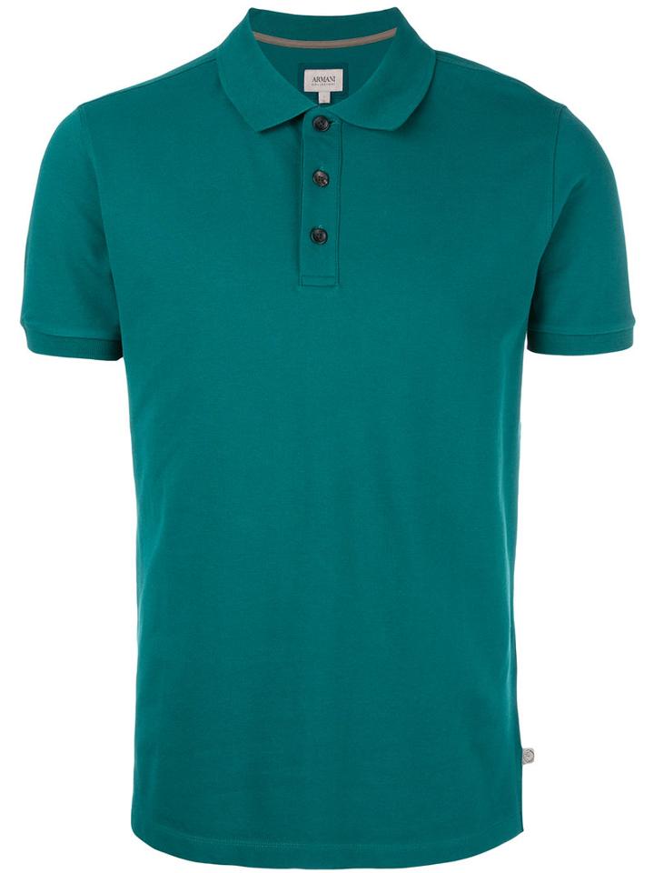Armani Collezioni Classic Polo Shirt, Men's, Size: Xxl, Green, Cotton/spandex/elastane