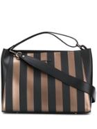 Marc Ellis Block Stripe Tote Bag - Black