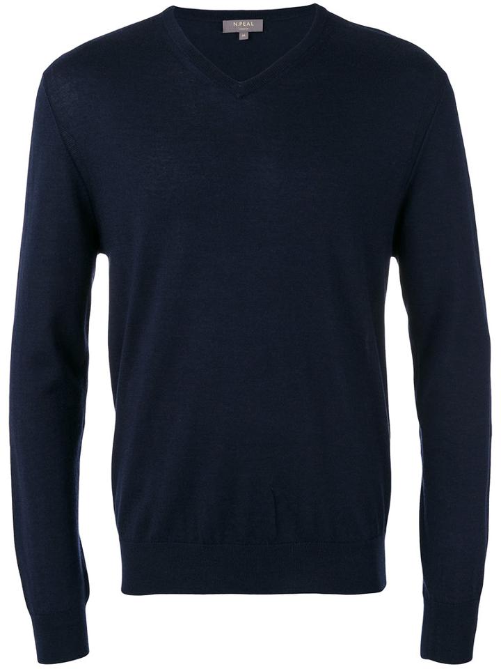 N.peal - The Conduit Fine Gauge Jumper - Men - Cashmere - Xl, Blue, Cashmere