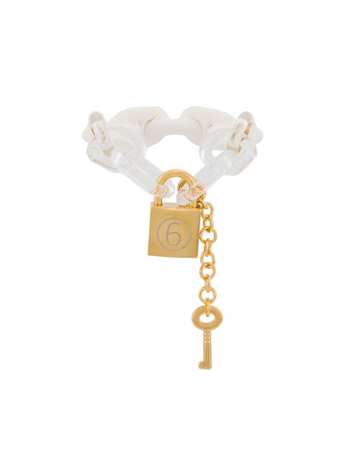Mm6 Maison Margiela Chain Bracelets - White